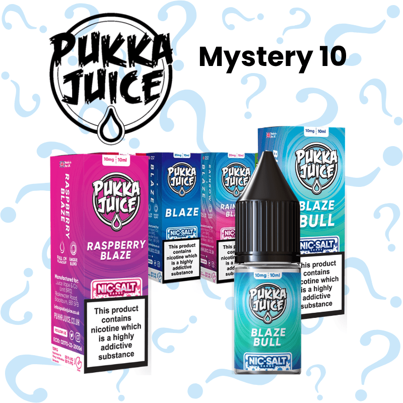 Salts Mystery Deal | £7 for 10 or £20 for 40 - Avalanche Vapes LtdPukka Salts (Mystery 10)10mg