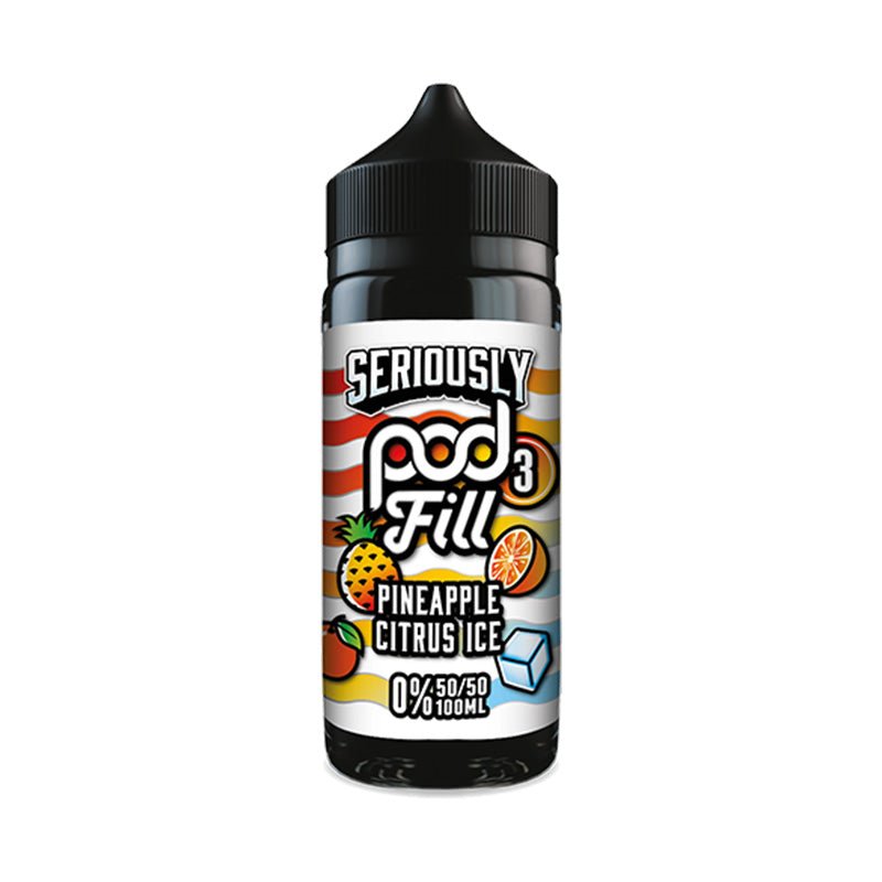 Seriously Pod Fill 3 50/50 | 100ml + 2 Nics | £7 - Avalanche Vapes Pineapple Citrus Ice