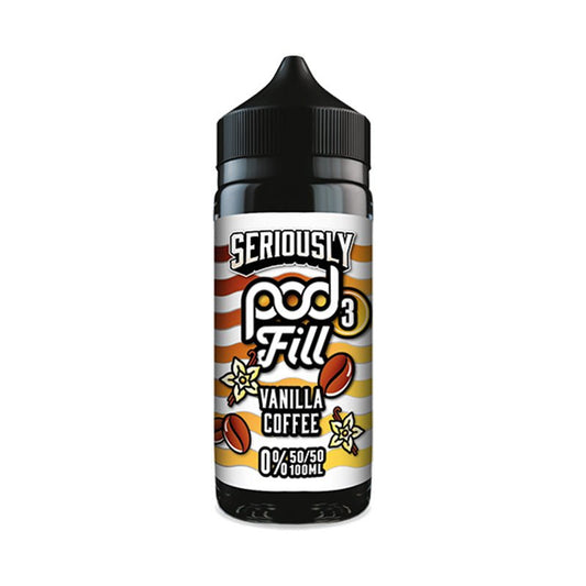 Seriously Pod Fill 3 50/50 | 100ml + 2 Nics | £7 - Avalanche Vapes Vanilla Coffee