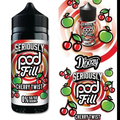 Seriously Pod Fill 50/50 Shortfill | 100ml + 2 Nics | £7 - Avalanche Vapes Cherry Twist