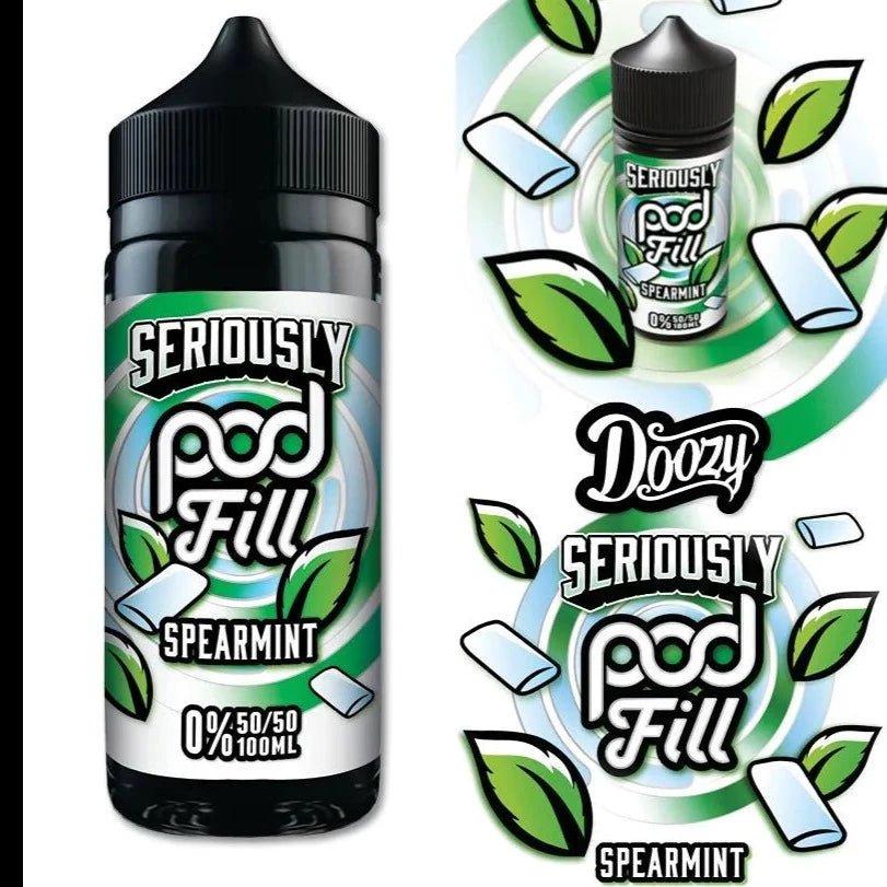 Seriously Pod Fill 50/50 Shortfill | 100ml + 2 Nics | £7 - Avalanche Vapes Spearmint
