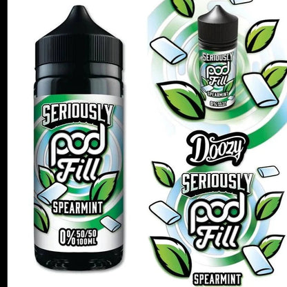 Seriously Pod Fill 50/50 Shortfill | 100ml + 2 Nics | £7 - Avalanche Vapes Spearmint