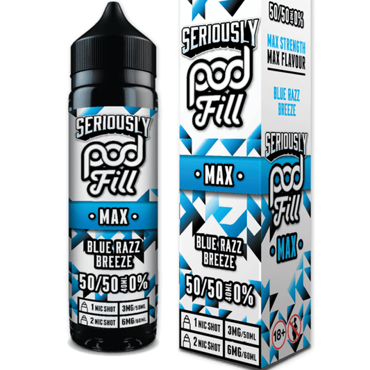 Seriously Pod Fill Max 50/50 40ml + 1 Nic From £4 - Avalanche Vapes Blackcurrant Citrus