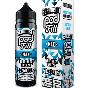Seriously Pod Fill Max 50/50 40ml + 1 Nic From £4 - Avalanche Vapes Blackcurrant Citrus