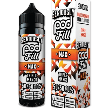 Seriously Pod Fill Max 50/50 40ml + 1 Nic From £4 - Avalanche Vapes Blackcurrant Citrus
