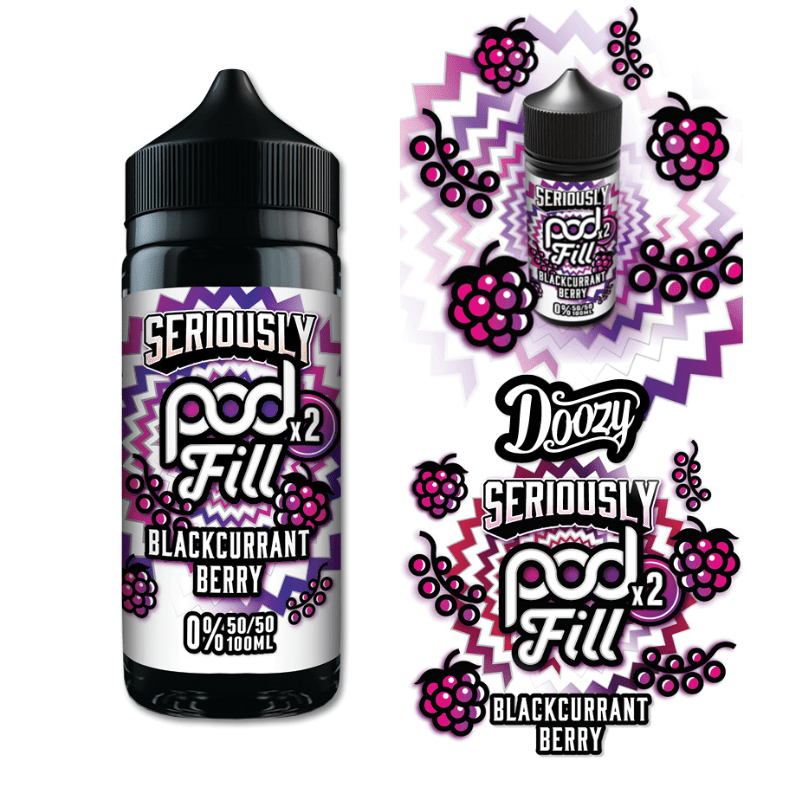 Seriously Pod Fill X2 50/50 | 100ml + 2 Nics | £7 - Avalanche Vapes Blackcurrant Berry