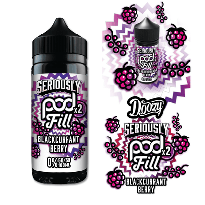 Seriously Pod Fill X2 50/50 | 100ml + 2 Nics | £7 - Avalanche Vapes Blackcurrant Berry