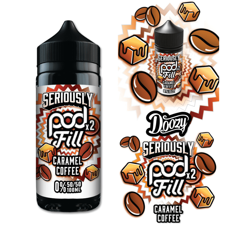Seriously Pod Fill X2 50/50 | 100ml + 2 Nics | £7 - Avalanche Vapes Caramel Coffee