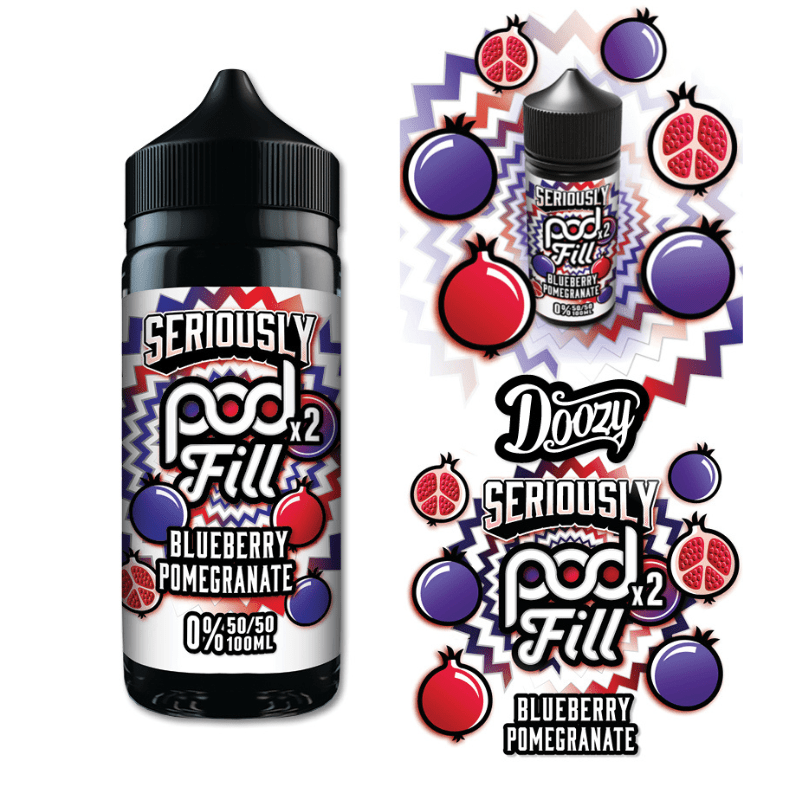 Seriously Pod Fill X2 50/50 | 100ml + 2 Nics | £7 - Avalanche Vapes Blueberry Pomegranate