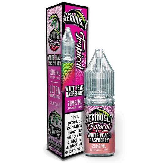 Seriously Tropical Nic Salt | £2 - Avalanche Vapes White Peach Raspberry10mg