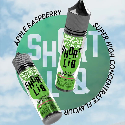 Short Liq Longfill + 3 Nic Salts | £5.50 - Avalanche Vapes Apple Raspberry/ 9mg Inc 3 Salt Shots