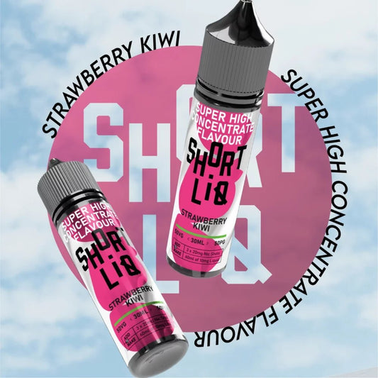 Short Liq Longfill + 3 Nic Salts | £5.50 - Avalanche Vapes Strawberry Kiwi/ 9mg Inc 3 Salt Shots