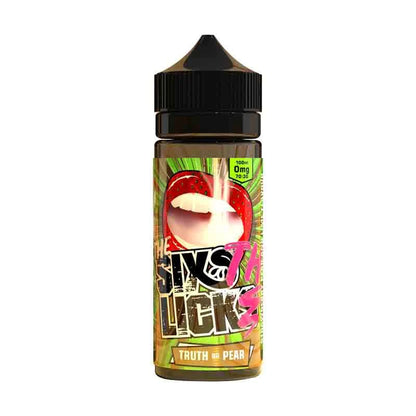 Six Licks 70/30 | 100ml + 2 Nics | £10 - Avalanche Vapes Truth or Pear