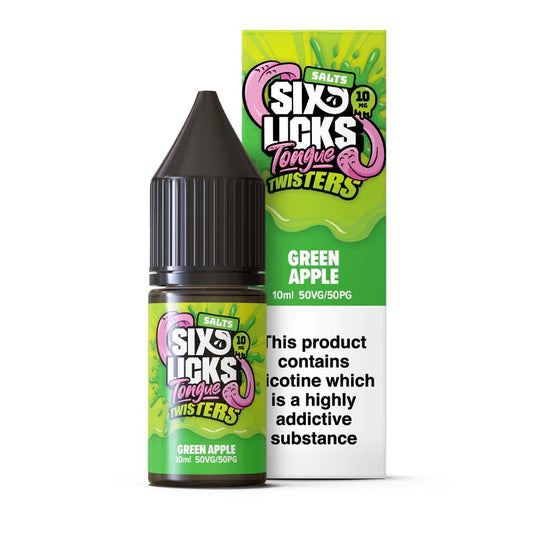 Six Licks Tongue Twister Nic Salt | £1 - Avalanche Vapes Lemon & Lime10mg