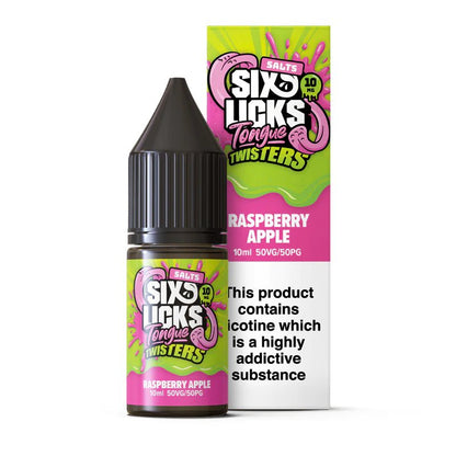 Six Licks Tongue Twister Nic Salt | £1 - Avalanche Vapes Lemon & Lime10mg