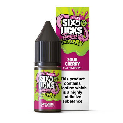 Six Licks Tongue Twister Nic Salt | £1 - Avalanche Vapes Lemon & Lime10mg