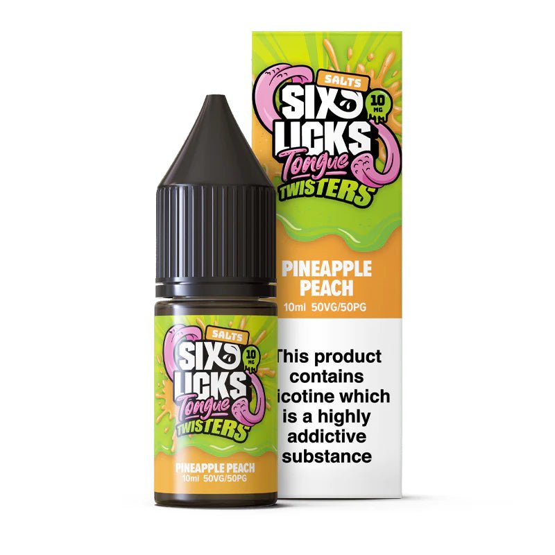 Six Licks Tongue Twister Nic Salt | £1 - Avalanche Vapes Lemon & Lime10mg