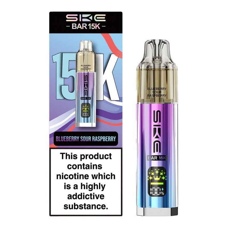 SKE Bar 15K Prefilled Kit | £8 - Avalanche Vapes Blueberry Sour RaspberryKIT