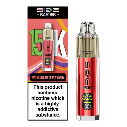 SKE Bar 15K Prefilled Kit | £8 - Avalanche Vapes Watermelon StrawberryKIT