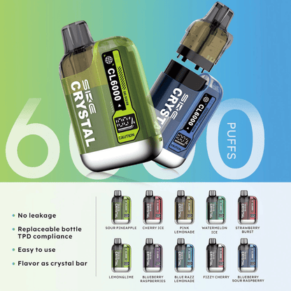 SKE Crystal CL6000 Prefilled Kit | £4 - Avalanche Vapes Blueberry RaspberryKIT