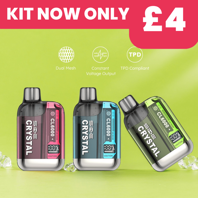 SKE Crystal CL6000 Prefilled Kit | £4 - Avalanche Vapes Blueberry RaspberryKIT