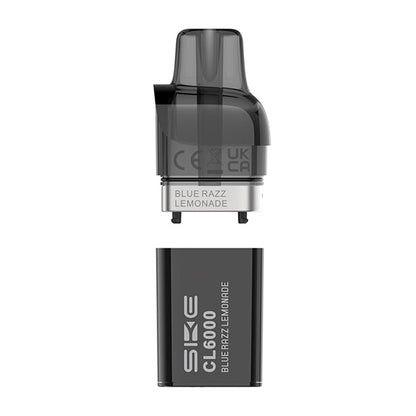 SKE Crystal CL6000 Prefilled Pods | £5 - Avalanche Vapes Blue Razz LemonadePODS