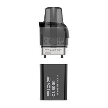 SKE Crystal CL6000 Prefilled Pods | £5 - Avalanche Vapes Strawberry BurstPODS