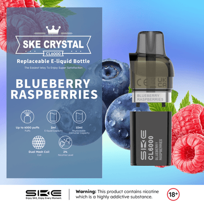 SKE Crystal CL6000 Prefilled Pods | £5 - Avalanche Vapes Berry MedleyPODS