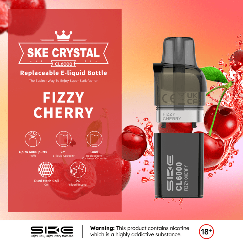 SKE Crystal CL6000 Prefilled Pods | £5 - Avalanche Vapes Grape SplashPODS