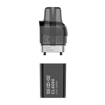 SKE Crystal CL6000 Prefilled Pods | £5 - Avalanche Vapes Fizzy CherryPODS