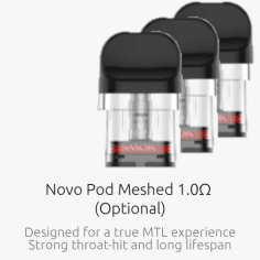 Smok Novo Pods | £7 - Avalanche Vapes 1.0 Ω