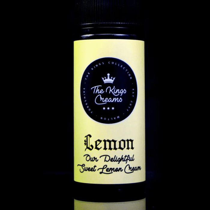 The Kings Custard 70/30 | 100ml + 2 Nics | £11 - Avalanche Vapes Lemon Cream
