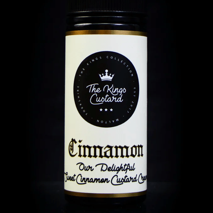 The Kings Custard 70/30 | 100ml + 2 Nics | £11 - Avalanche Vapes Cinnamon