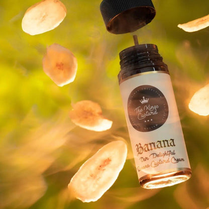 The Kings Custard 70/30 | 100ml + 2 Nics | £11 - Avalanche Vapes Banana