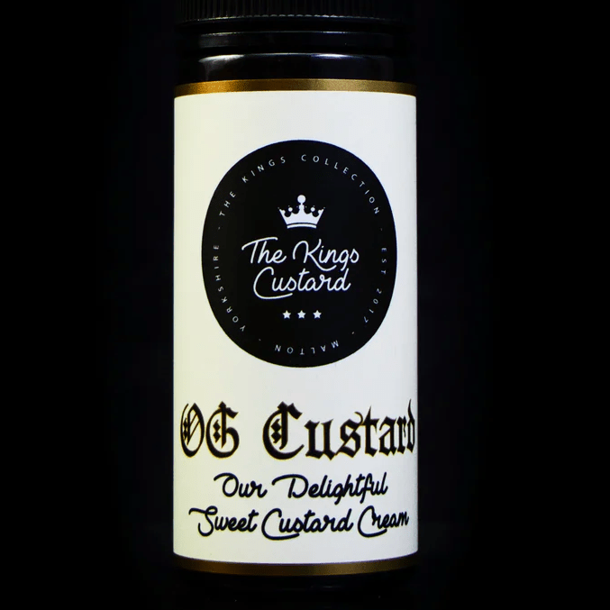 The Kings Custard 70/30 | 100ml + 2 Nics | £11 - Avalanche Vapes OG Custard