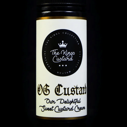 The Kings Custard 70/30 | 100ml + 2 Nics | £11 - Avalanche Vapes OG Custard