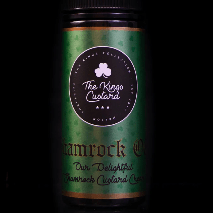 The Kings Custard 70/30 | 100ml + 2 Nics | £11 - Avalanche Vapes Shamrock OG