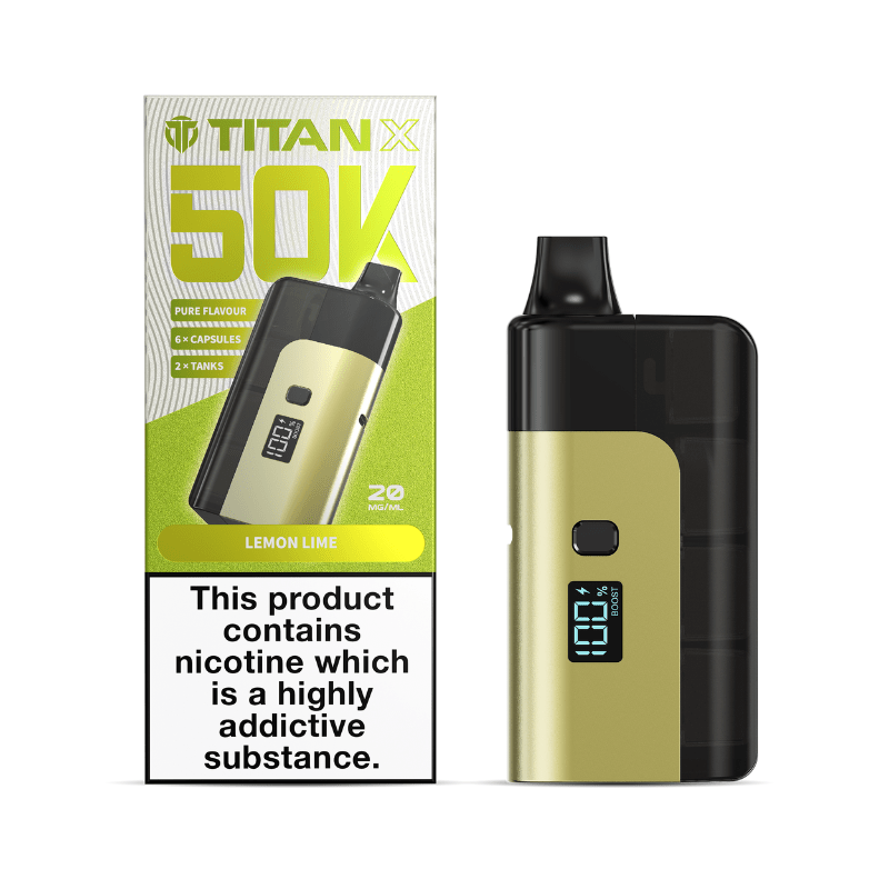 Titan X 50K Prefilled Kit | £10 - Avalanche Vapes Lemon LimeKIT