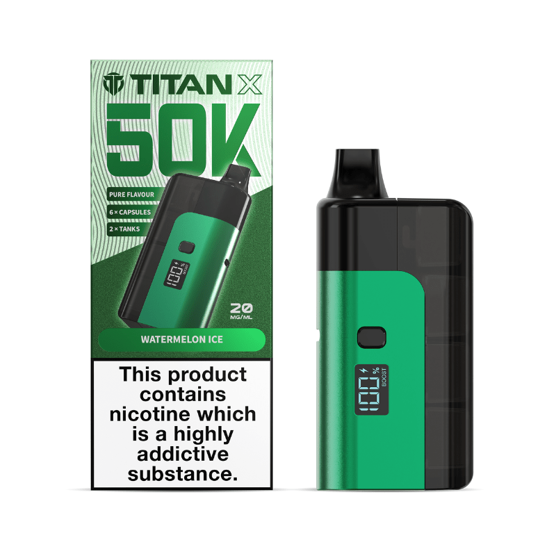 Titan X 50K Prefilled Kit | £10 - Avalanche Vapes Watermelon IceKIT
