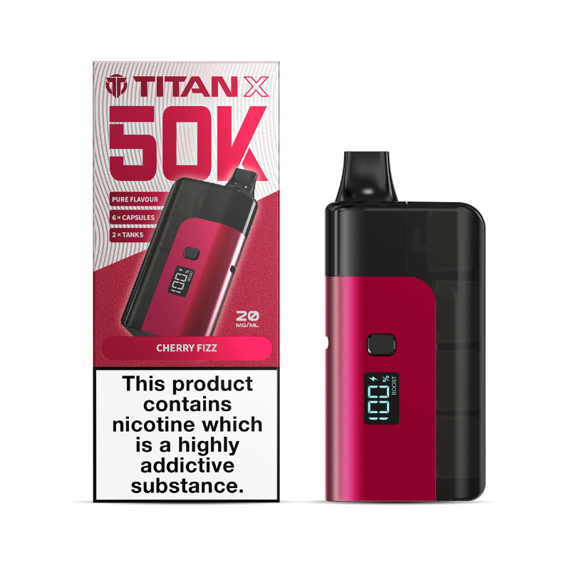 Titan X 50K Prefilled Kit | £10 - Avalanche Vapes Cherry FizzKIT