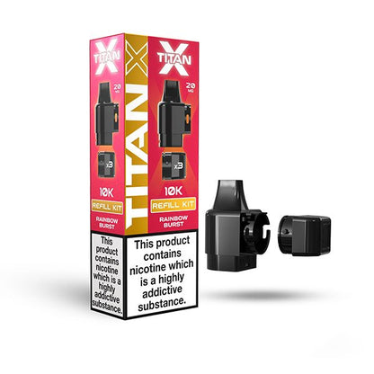 Titan X Prefilled Pods | £6 - Avalanche Vapes Rainbow BurstPODS