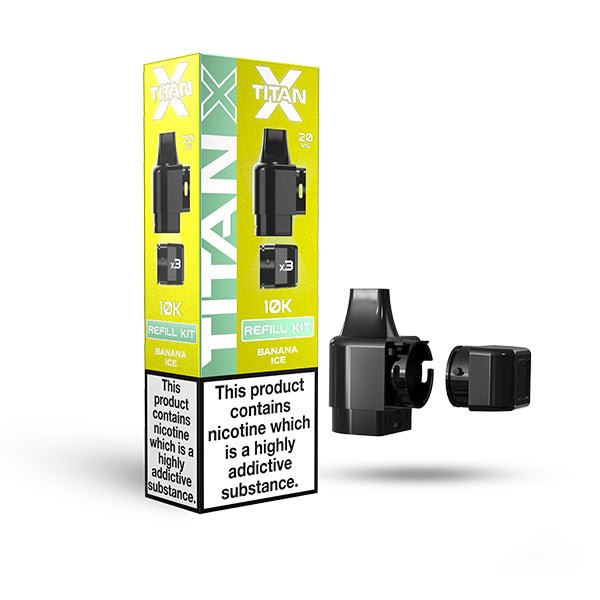 Titan X Prefilled Pods | £6 - Avalanche Vapes Banana IcePODS