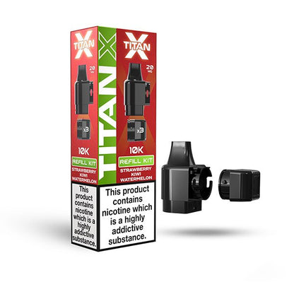 Titan X Prefilled Pods | £6 - Avalanche Vapes Strawberry Kiwi WatermelonPODS