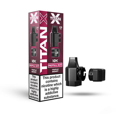 Titan X Prefilled Pods | £6 - Avalanche Vapes Triple BerryPODS