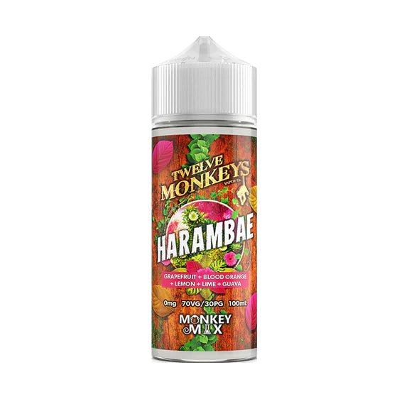 Twelve Monkeys Monkey Mix 70/30 | 100ml + 2 Nics | £7 - Avalanche Vapes Harambae Ice