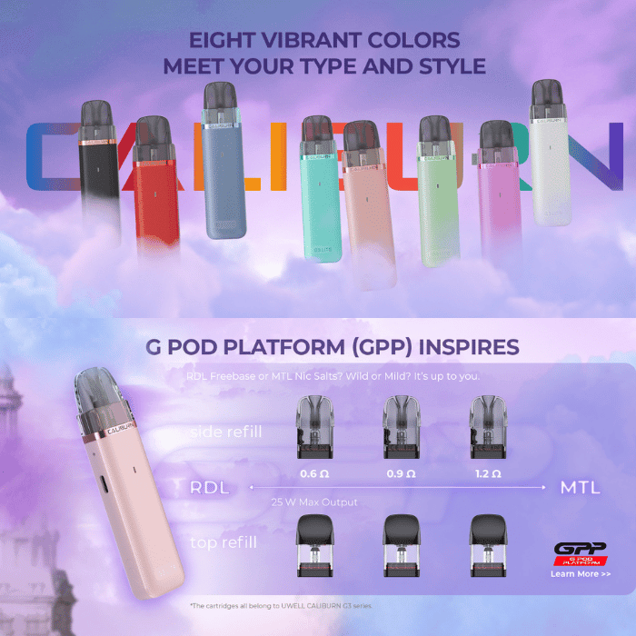 Uwell Caliburn G3 Lite Kit | £6 - Avalanche Vapes Chili Red