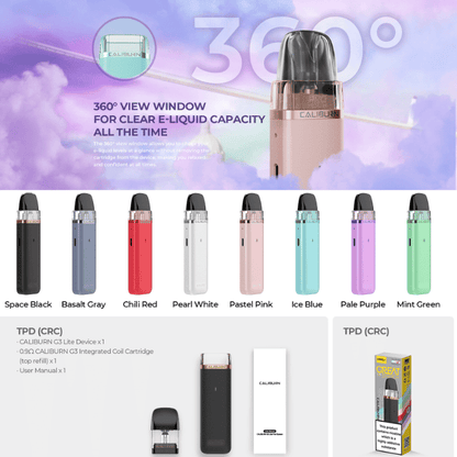 Uwell Caliburn G3 Lite Kit | £6 - Avalanche Vapes Chili Red