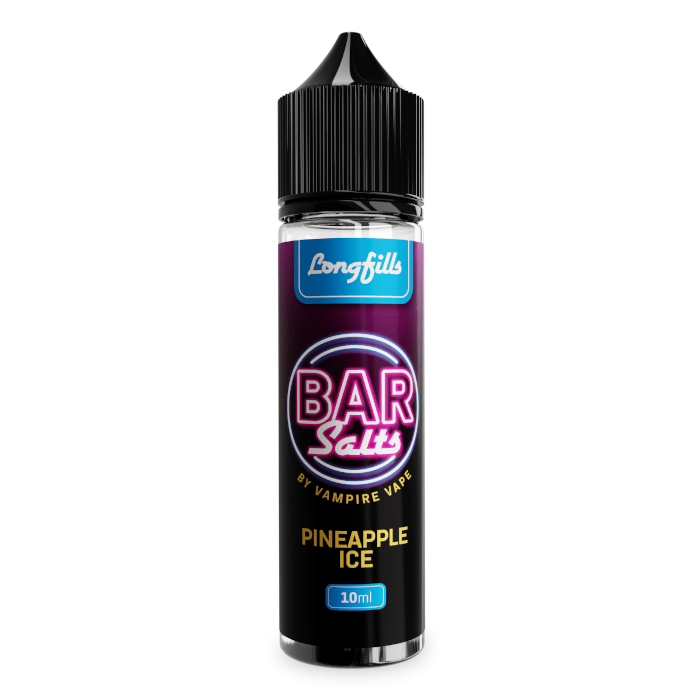 Vampire Bar Salts Longfill + 3 Nic Salts | £6 - Avalanche Vapes Pineapple Ice/ 9mg inc 3 Salt shots