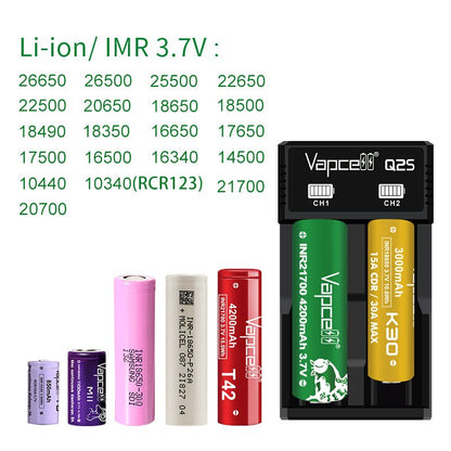 Vapcell Q2S Battery Charger £5 - Avalanche Vapes