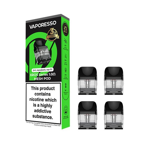 vaporesso xros pods 4 pack price uk Vaporesso XROS COREX Pods 4 Pack | 0.4Ω/0.6Ω/0.8Ω/1.0Ω/1.2Ω